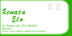 renata elo business card