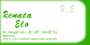 renata elo business card